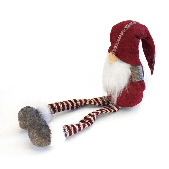 Skrzat świąteczny czerwony 38 cm – ozdoba bożonarodzeniowa, dekoracja do wnętrz