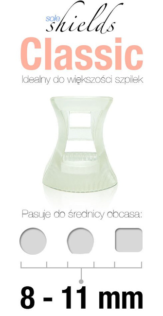 Osłonki na obcasy SOLE SHIELDS 8-11mm - 4 szt.