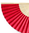 Wachlarz papierowy z PERSONALIZACJĄ -  red