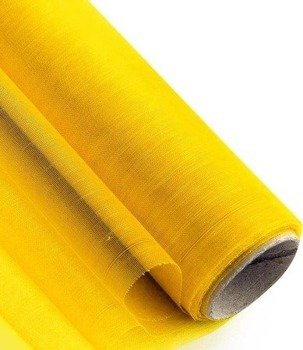 Organza obszyta 36cm x 9m żółta – Materiał do dekoracji