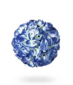 Kwiatowa kula 25cm - niebieska