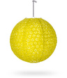 Lampion kula AŻUR 30cm - limonka