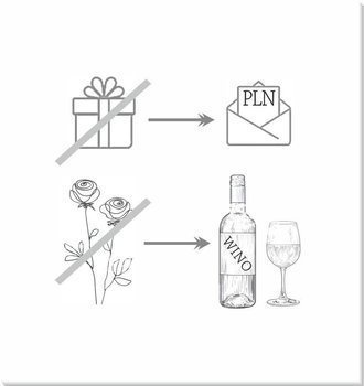 Wkładki do zaproszeń ślubnych REBUS  - 10 szt.