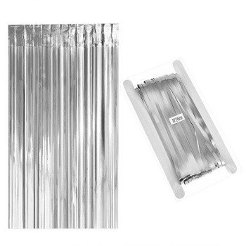 Kurtyna dekoracyjna Premium - srebrna