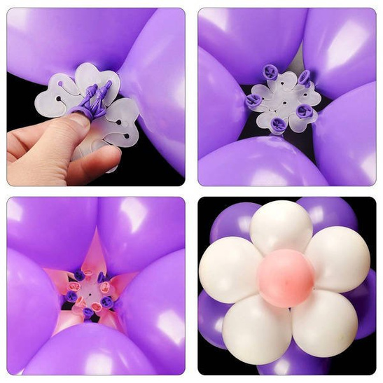 Klipsy do tworzenia rozet z balonów DOUBLE 10szt.