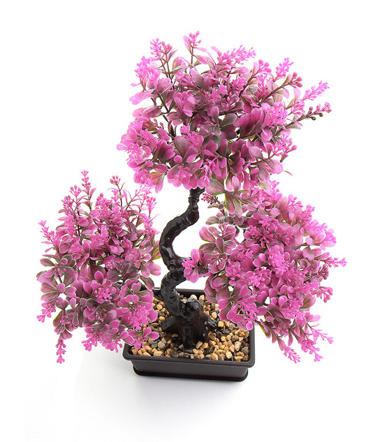 Bonsai Sztuczne Drzewko różowe listki