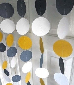 Girlandy papierowe kółeczka - 4m