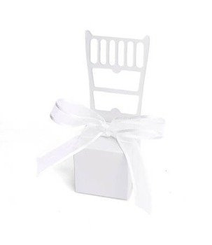 Pudełeczko krzesełko WHITE RIBBON