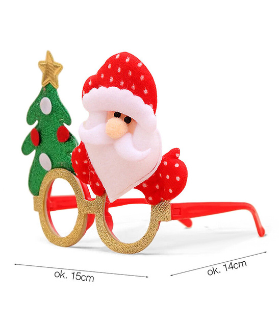 Okulary świąteczne z Mikołajem