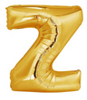 Balon foliowy 100cm - złota litera Z