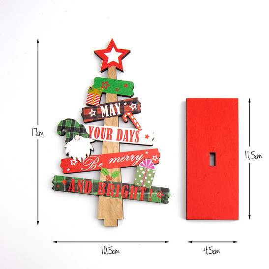 Drewniana ozdoba świąteczna CHOINKA