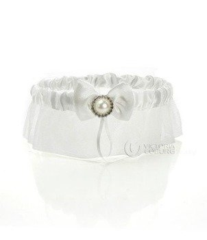 Podwiązka Lace Ribbon - biała