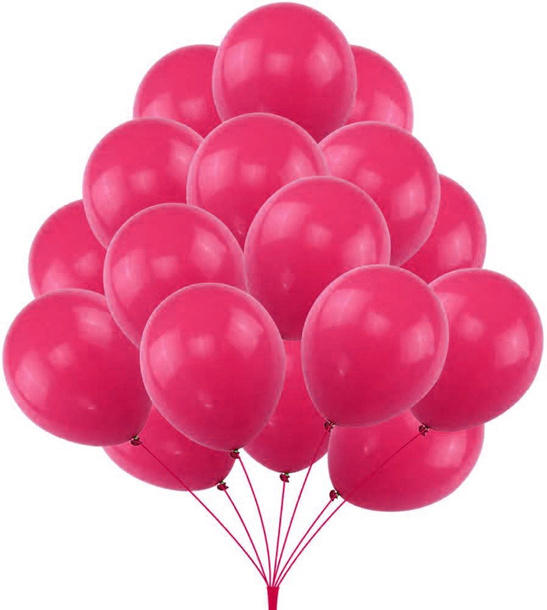 Balony Lateksowe Fuksja 30 cm – 100 szt. na Ślub, Urodziny, Eventy