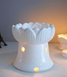 Kominek zapachowy ceramiczny kwiatowy 9 cm do aromaterapii