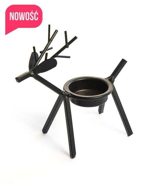 Latarnia RENIFER – lampion na tea light, ozdoba świąteczna