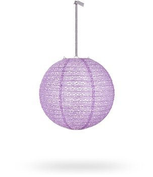 Lampion kula AŻUR 20cm - lawendowy