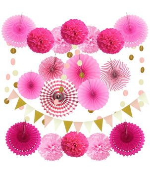 Zestaw imprezowy różowy DUŻY