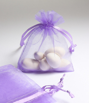 Woreczek z organzy 15x20cm - lawendowy