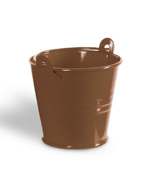 Mini wiaderko prezentowe - brąz