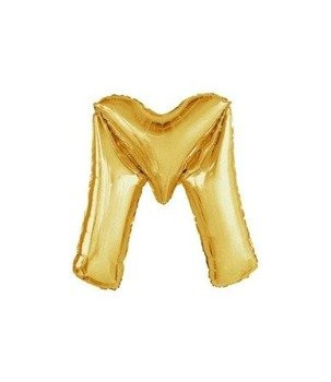 Balon foliowy 40cm - złota litera M