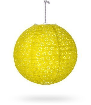 Lampion kula AŻUR 30cm - limonka