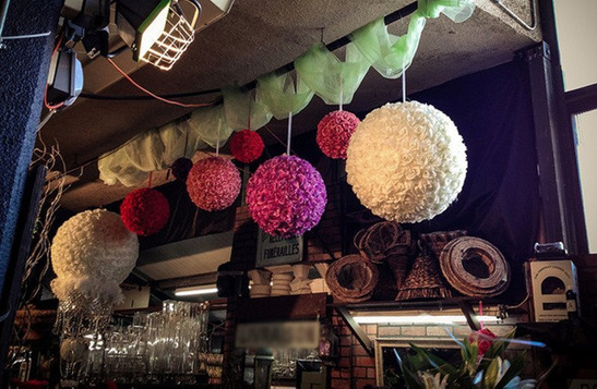 Kwiatowa kula 25cm - purpurowa