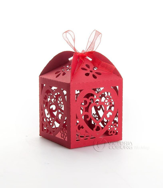 Pudełeczko HEART laser - czerwony
