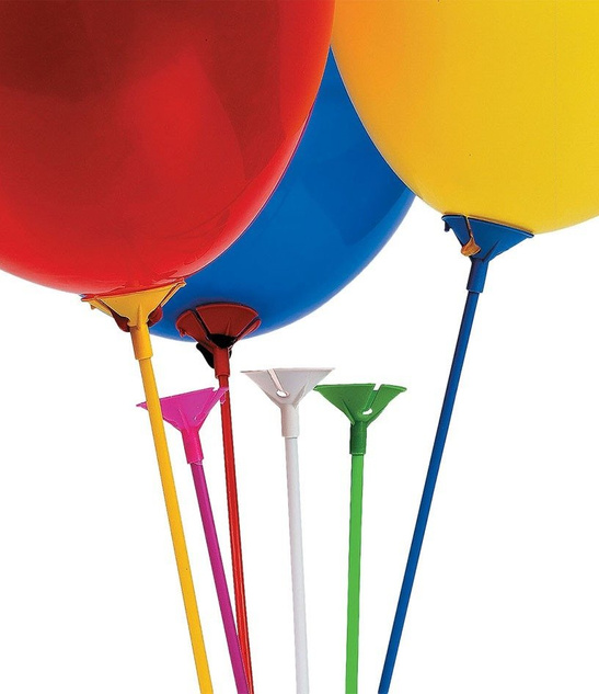 Patyczki do balonów 100szt - zielone