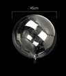 Balon BOBO 45 cm Transparentny – Krystaliczny Dekoracyjny na Hel
