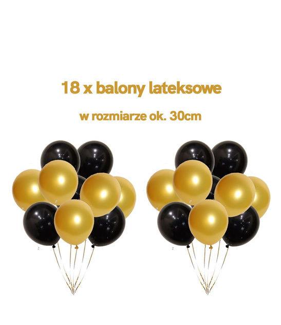 Urodzinowy zestaw balonów KORONA