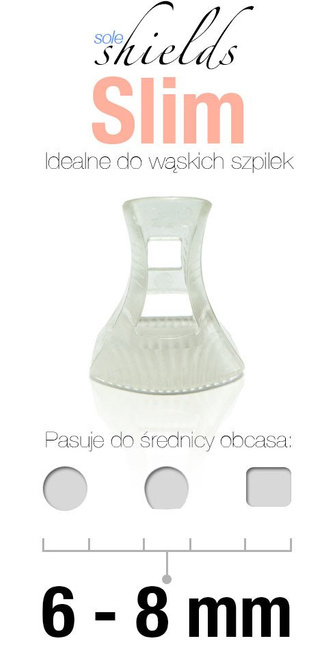 Osłonki na obcasy SOLE SHIELDS 6-8mm - 4 szt.