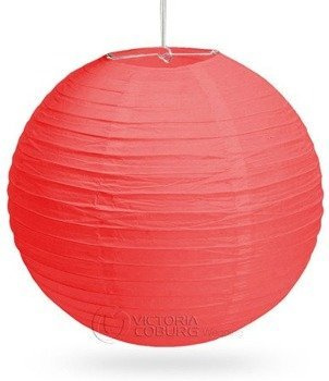 Lampion papierowy KULA 60cm - czerwony