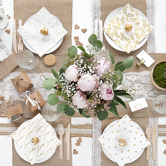 Sztućce drewniane NATURAL 18szt