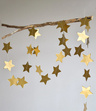 Girlandy papierowe - GWIAZDKI ZŁOTE 4,5M