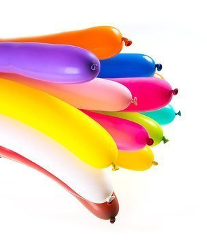 Balony rurki miks kolorów 100 szt. – Do modelowania kształtów