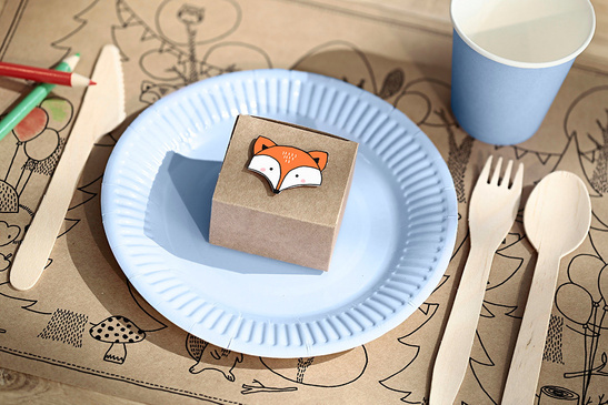 Sztućce drewniane NATURAL 18szt