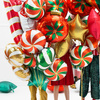 Balon foliowy cukierek lizak 35cm na święta green