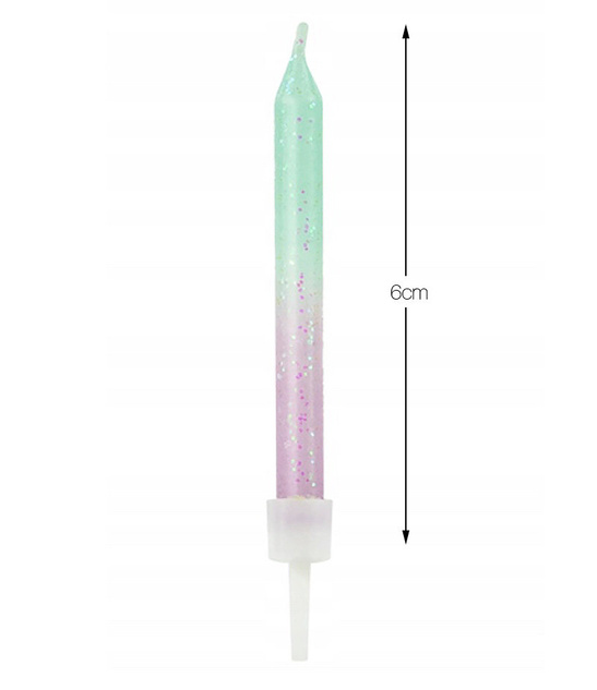 Świeczki urodzinowe na tort OMBRE