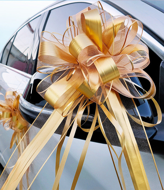 Kokarda dekoracyjna ściągana ZŁOTA