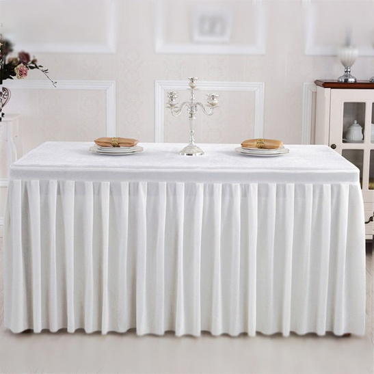 Falbana SATYNOWA 0,75x4m - BIAŁA - 1 szt.