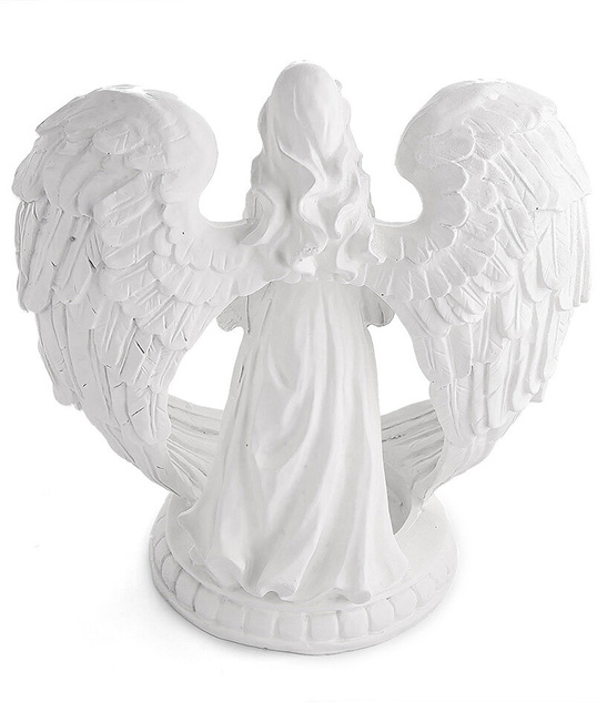 Świecznik gipsowy Anioł duży - 21cm