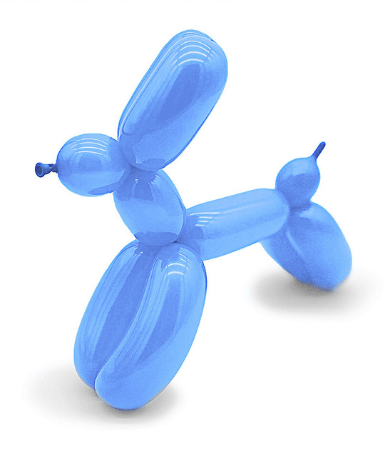 Balony rurki niebieskie pastelowe 100 szt. – Do modelowania kształtów