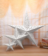 Lampion Gwiazda 90 cm Srebrny – Dekoracja Świąteczna, Ozdoba Wisząca