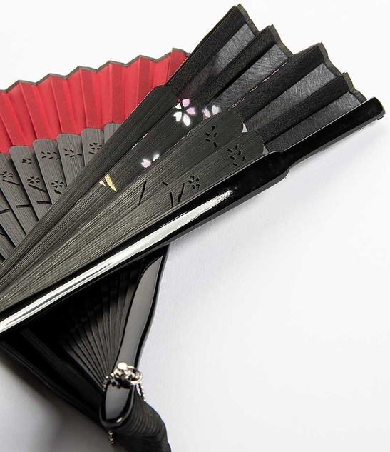 Wachlarz ORIENTALNY czarny