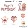 Zestaw urodzinowy złoty róż 18 urodziny