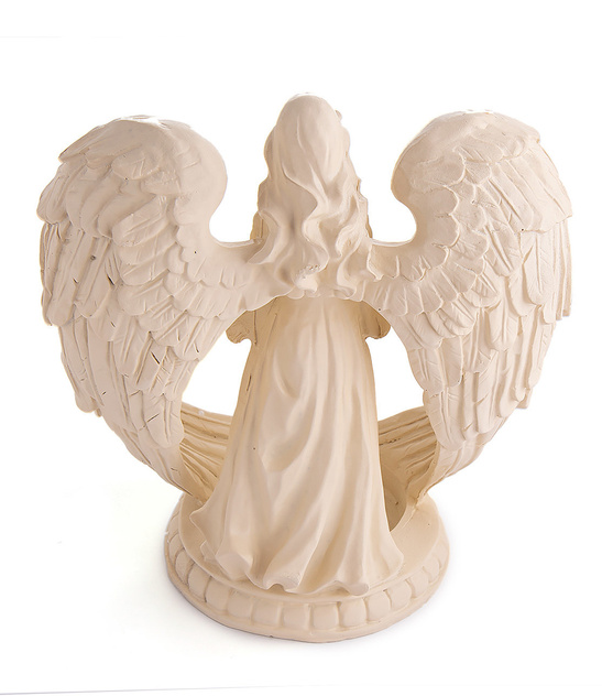 Świecznik gipsowy Anioł duży - 21cm