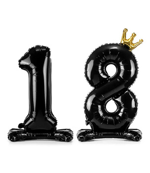 Balon foliowy STOJĄCA LICZBA 18 osiemnastka 84cm