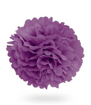 Pompon z bibuły KULA 40cm - purpura