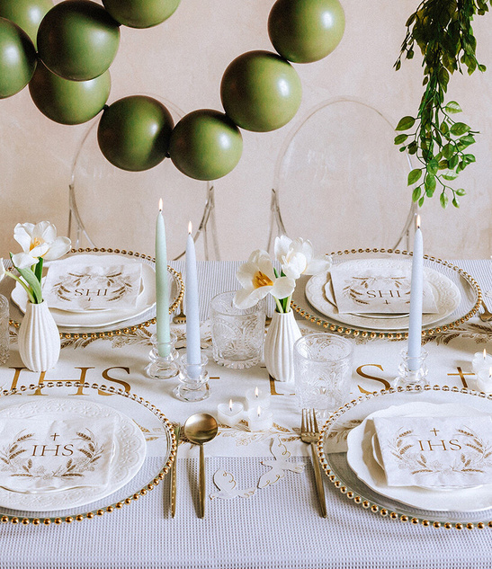 Serwetki komunijne IHS 10szt.