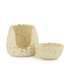 Biały Ceramiczny Podgrzewacz do Olejków Nakrapiany 11 cm
